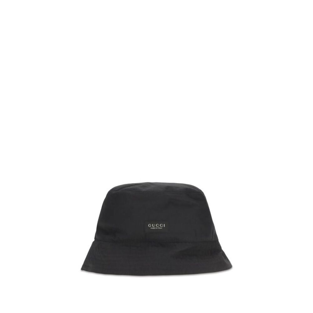Gucci Black Cotton Bucket Men's Hat